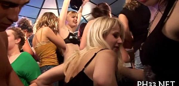  Plenty of group-sex on dance floor